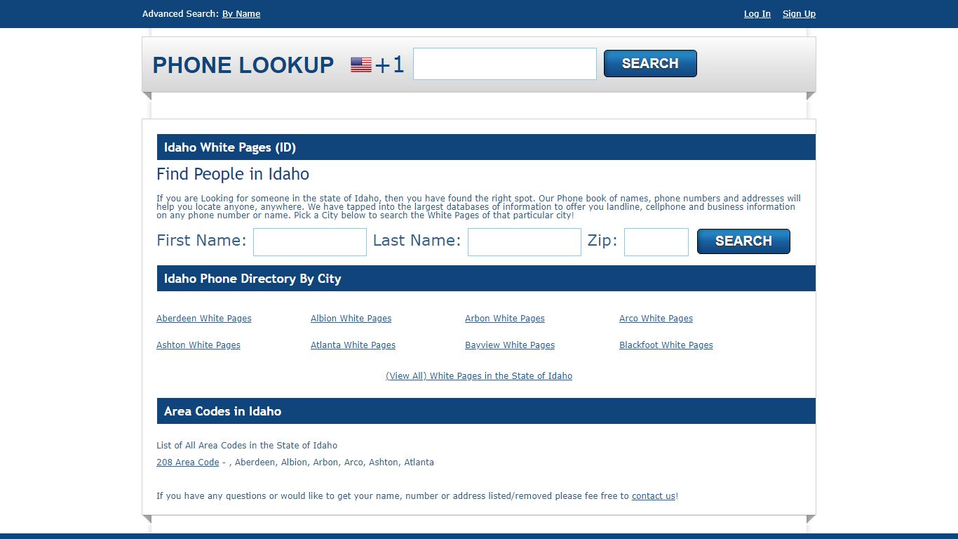 Idaho White Pages - ID Phone Directory Lookup